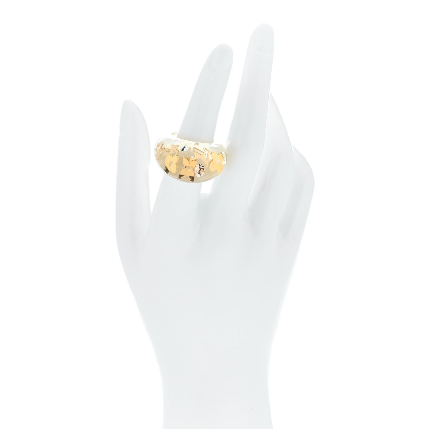 Resin Swarovski Inclusion Ring M 53 6.25 Transparent