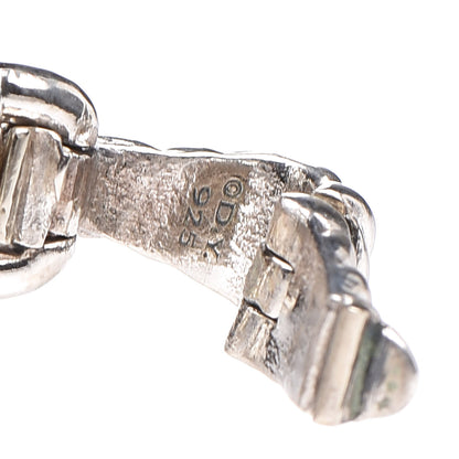 David Yurman Sterling Silver Diamond 10mm Labyrinth Pendant 3 of 3