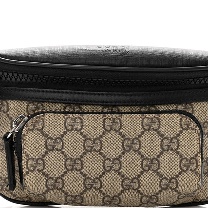 Gucci GG Supreme Monogram Belt Bag Black 9 of 11