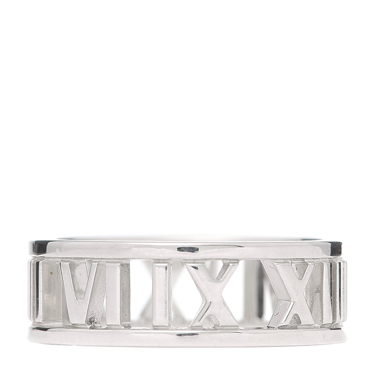 Sterling Silver Wide Atlas Open Ring 55 7.25