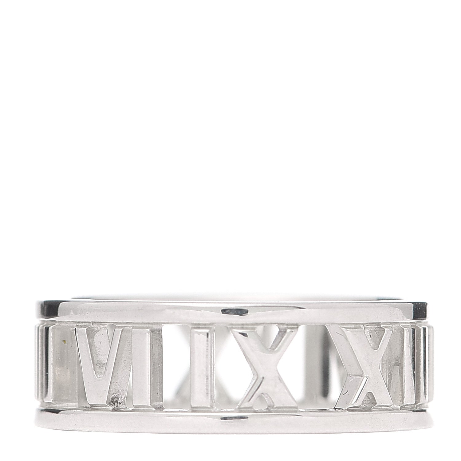 Tiffany Sterling Silver Wide Atlas Open Ring 55 7.25 3 of 5