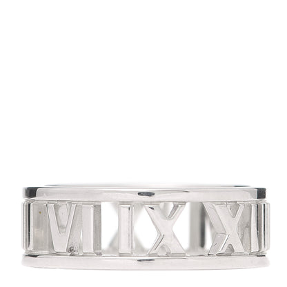 Tiffany Sterling Silver Wide Atlas Open Ring 55 7.25 3 of 5