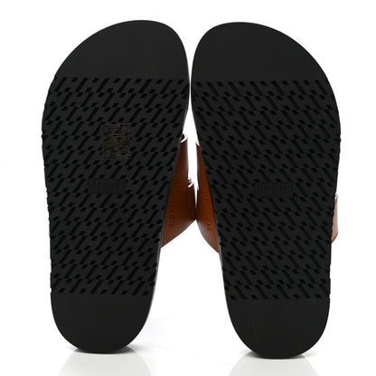 Hermes Epsom Womens Chypre Sandals 35 Natural 5 of 9