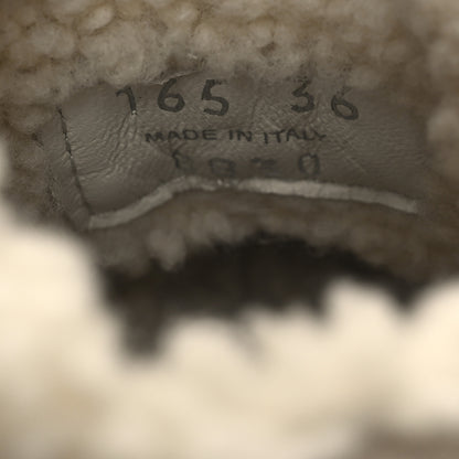 Miu Miu X NEW BALANCE Suede Shearling 530 SL Sneakers 36 Bleached Ecru 10 of 10