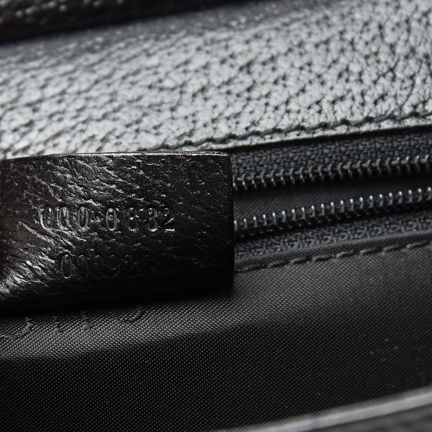 Gucci Pebbled Calfskin Top Handle Bag Black 7 of 11