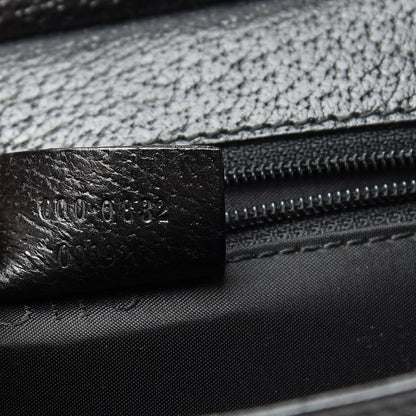 Gucci Pebbled Calfskin Top Handle Bag Black 7 of 11