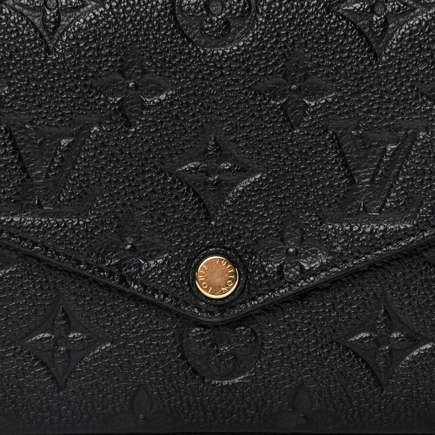 Louis Vuitton Empreinte Pochette Felicie Chain Wallet Black 5 of 5
