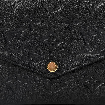 Louis Vuitton Empreinte Pochette Felicie Chain Wallet Black 5 of 5
