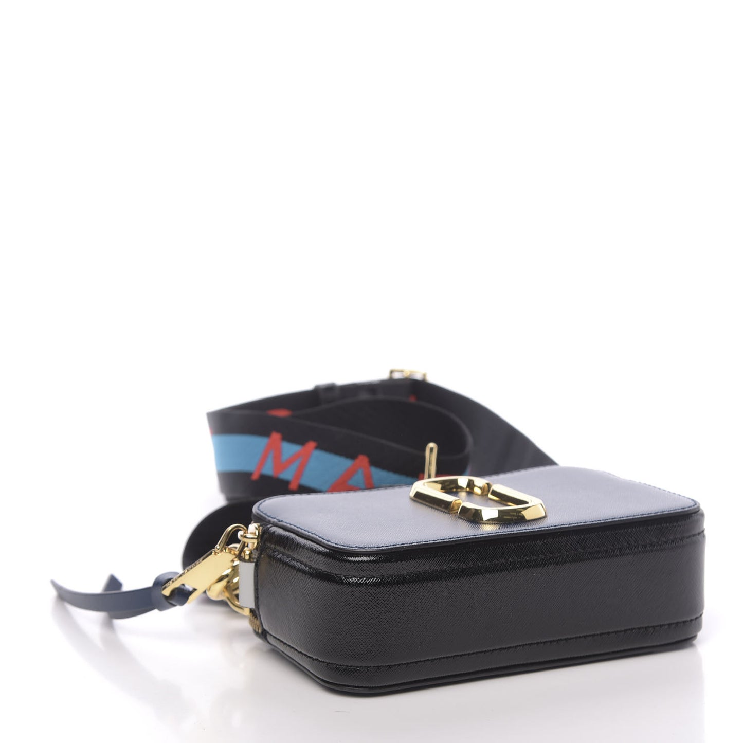 Saffiano Small Snapshot Camera Bag Navy Multicolor