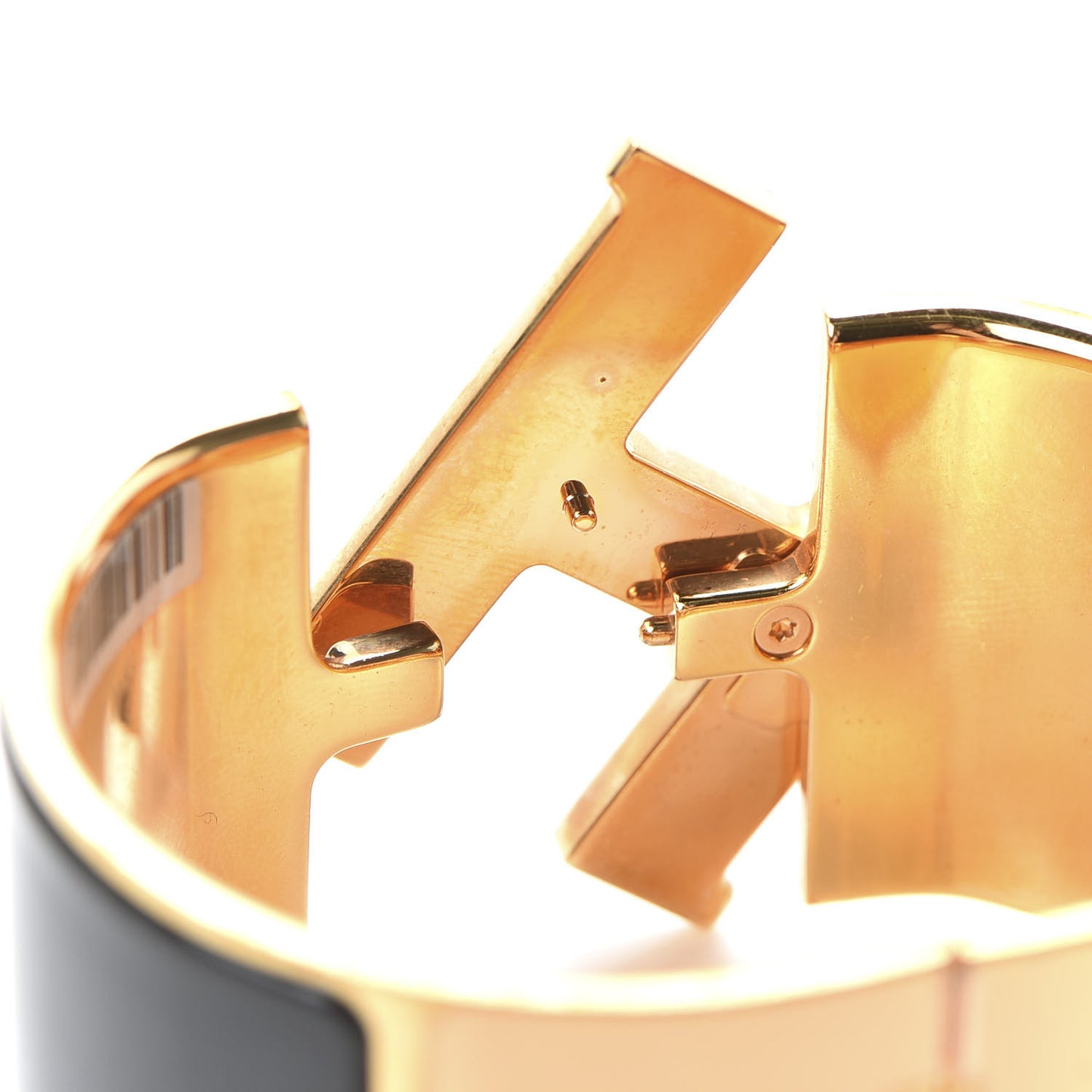 Enamel Extra Wide Clic Clac H Bracelet PM Black