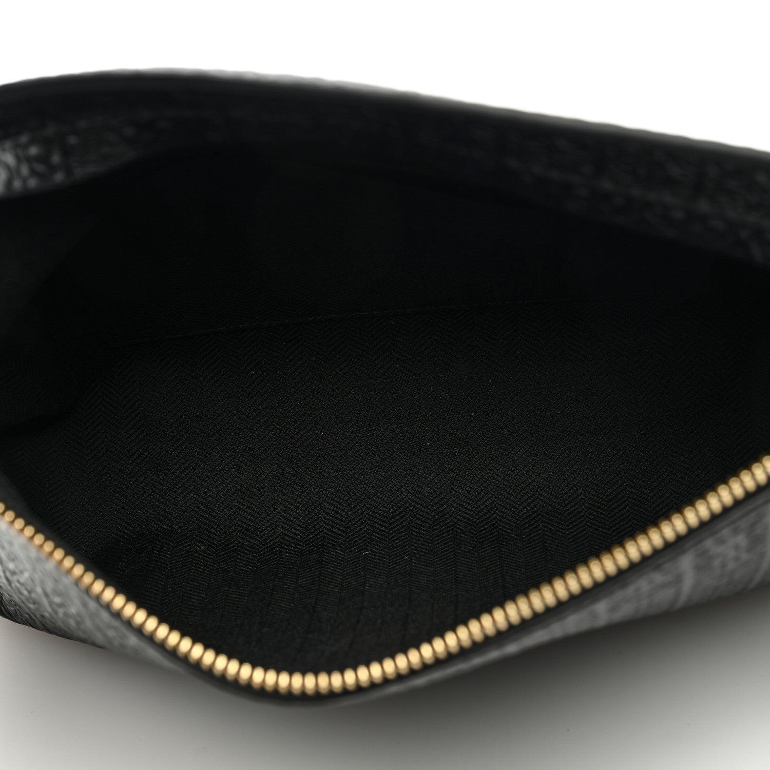 Loewe Calfskin Embossed Repeat T Pouch Black 5 of 6