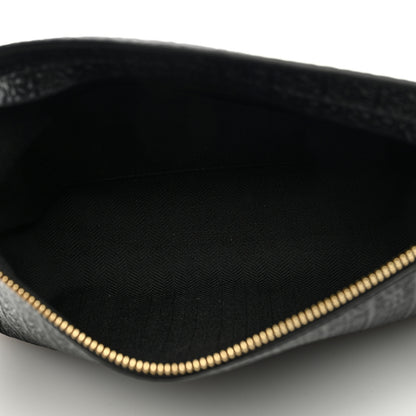 Loewe Calfskin Embossed Repeat T Pouch Black 5 of 6