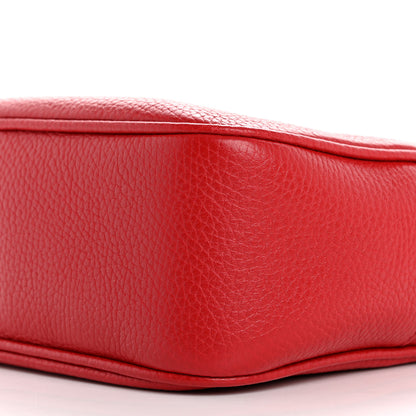 Gucci Pebbled Calfskin Small Soho Disco Bag Tabasco Red 10 of 12