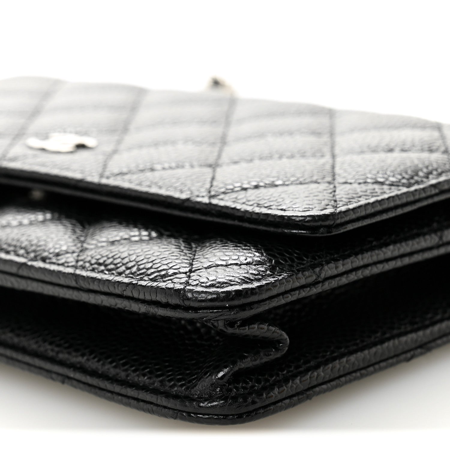 Chanel Caviar Quilted Wallet on Chain WOC Black 11 of 12