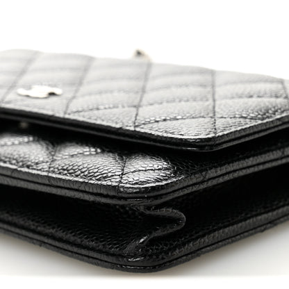 Chanel Caviar Quilted Wallet on Chain WOC Black 11 of 12