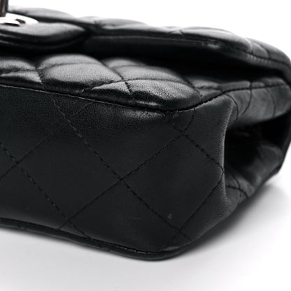 Chanel Lambskin Quilted Extra Mini Rectangular Flap Black 10 of 11