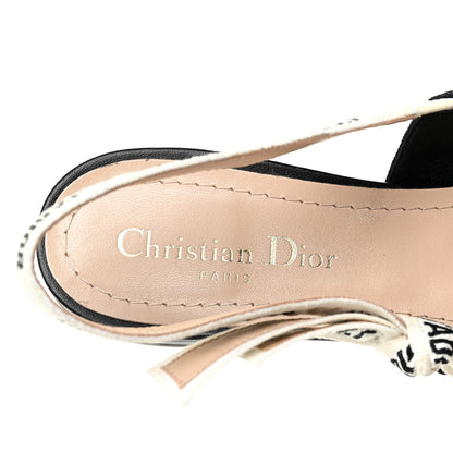 Christian Dior Technical Canvas Ribbon J'Adior Slingback Ballet Flats 40 Black 21 of 28