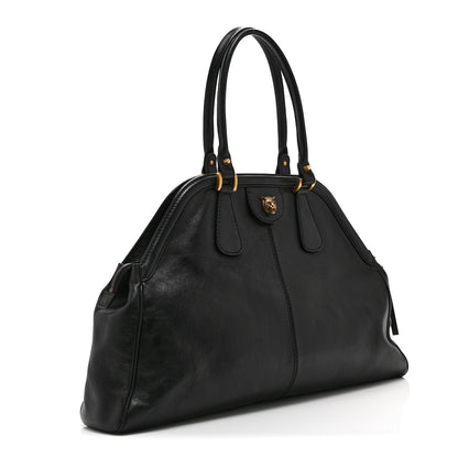 Gucci Calfskin Large Re(Belle) Top Handle Bag Black 3 of 11