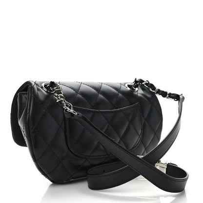 Chanel Calfskin Quilted CC Uniform Flap Belt Bag Black 3 of 9