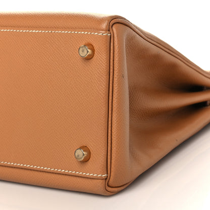 Hermes Courchevel Kelly Retourne 32 Naturelle 9 of 10