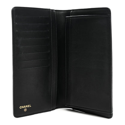 Chanel Lambskin Quilted Boy Yen Wallet Black 5 of 7