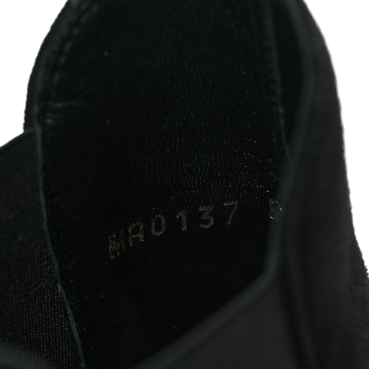 Suede Monogram Uniformes Cap Toe Chelsea 75mm Ankle Boots 38.5 Black