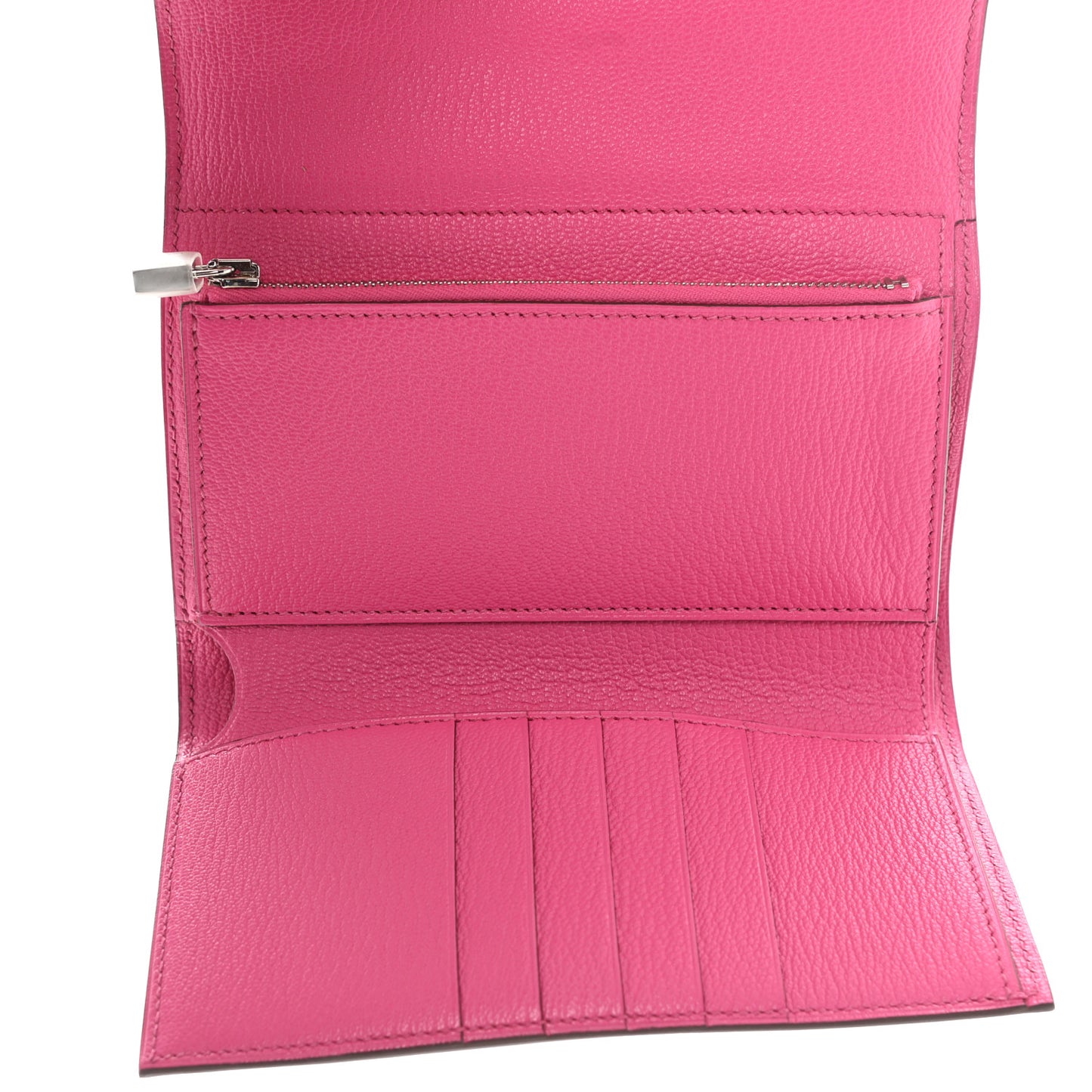 Chevre Mysore Medium Kelly Wallet Rose Shocking