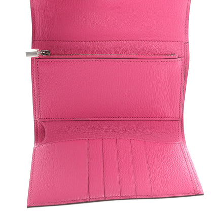 Hermes Chevre Mysore Medium Kelly Wallet Rose Shocking 5 of 8