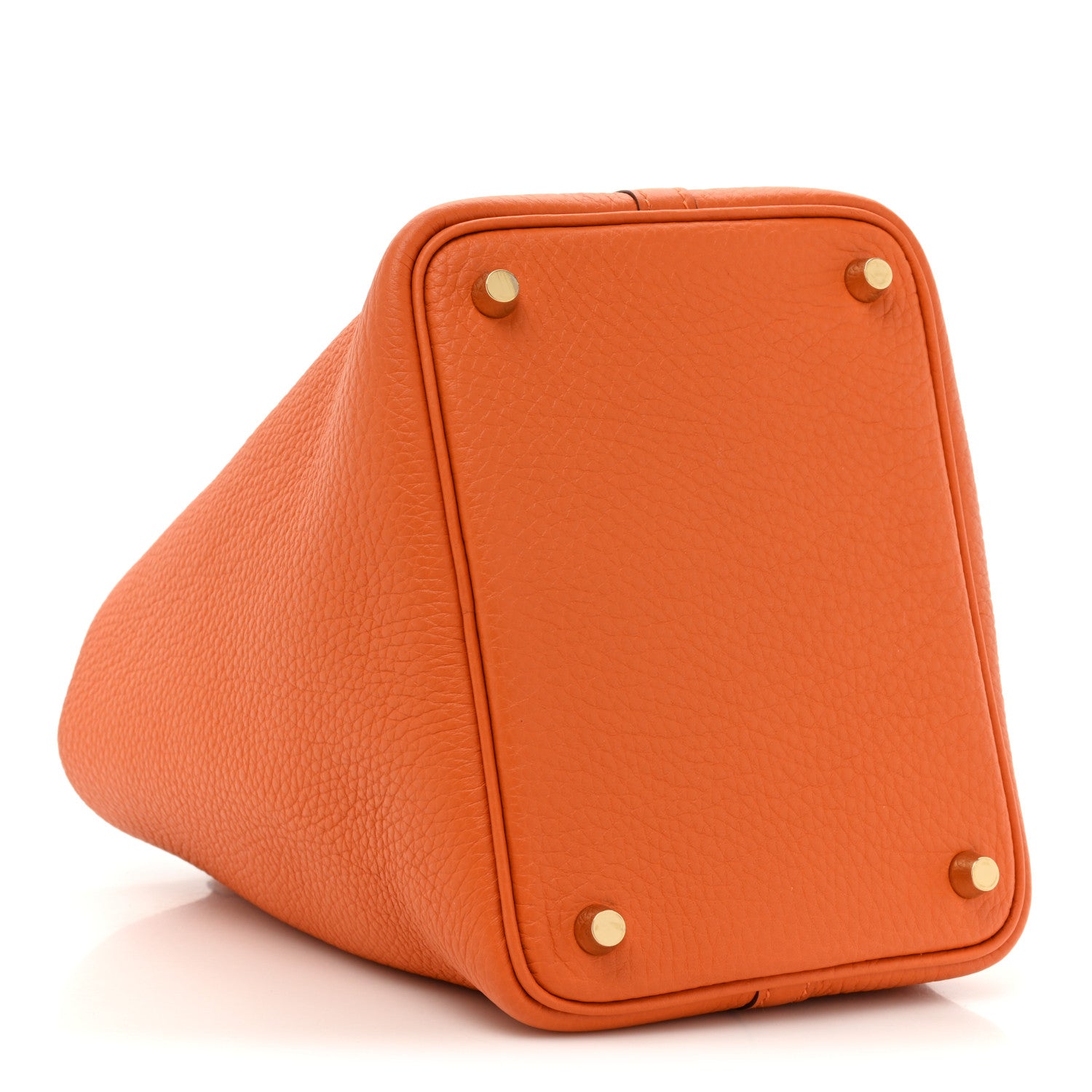 Hermes Taurillon Clemence Picotin Lock 18 PM Orange 4 of 9