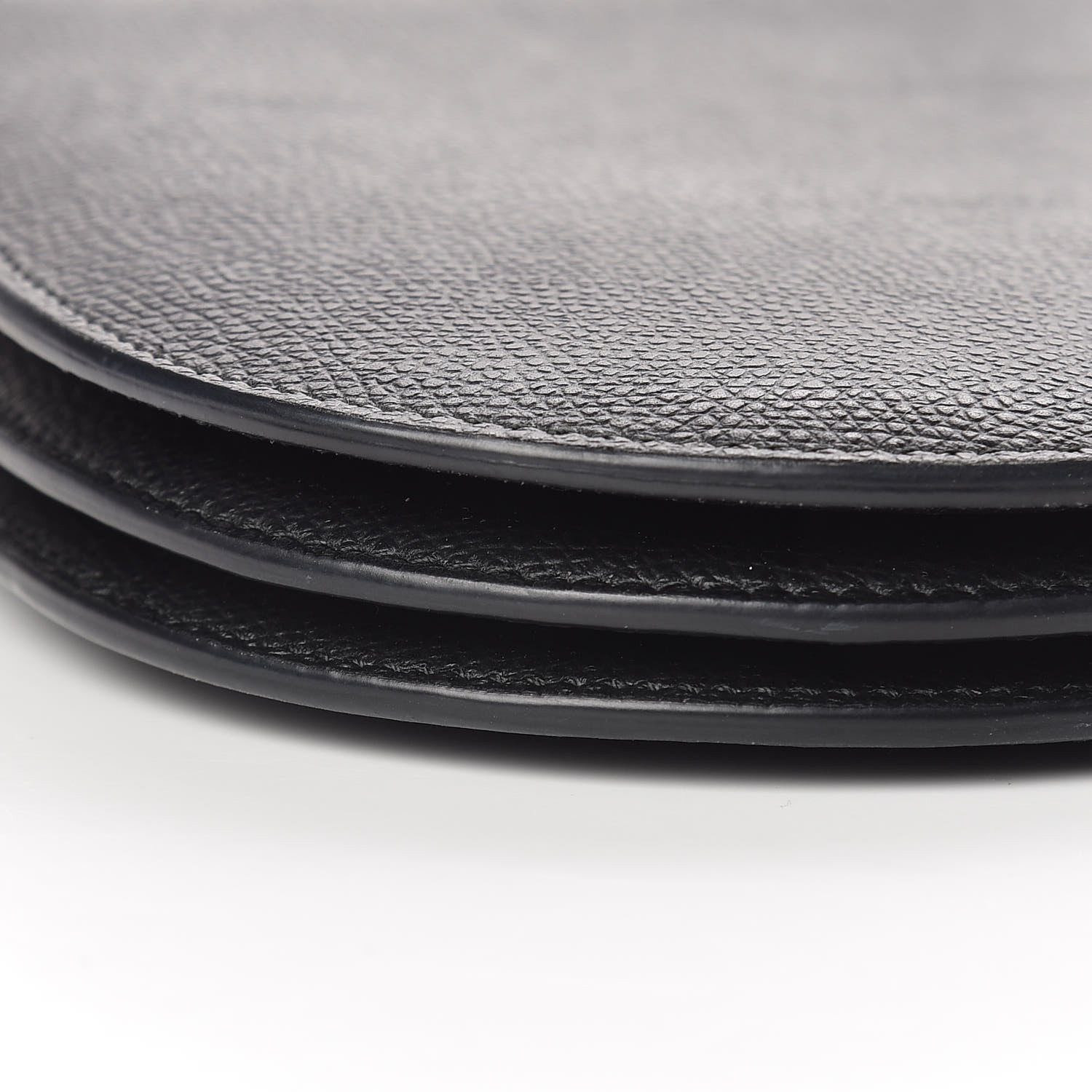 Christian Dior Grained Calfskin Saddle Pouch With Strap Black 11 of 12