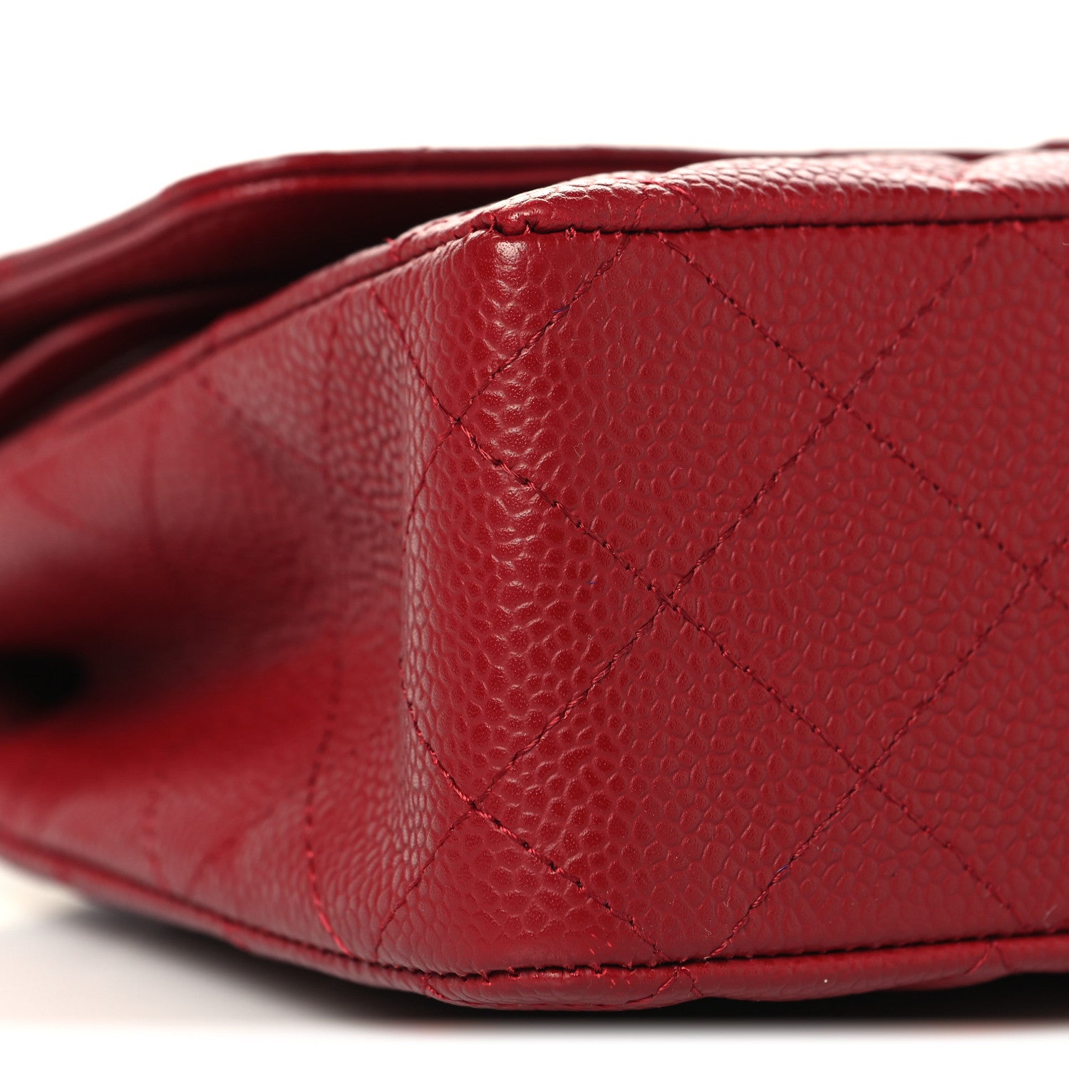 Chanel Caviar Quilted Medium Double Flap Red 9 of 11