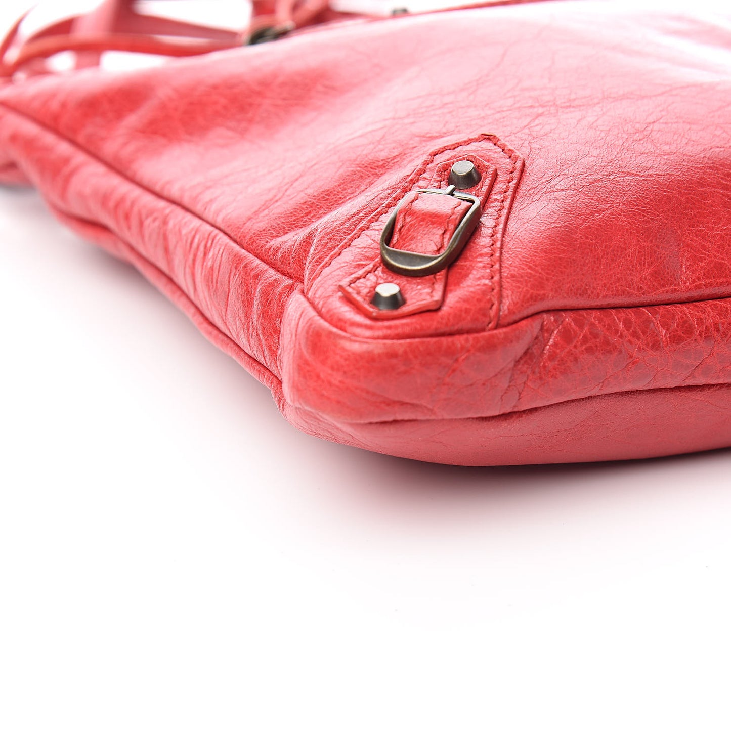 Agneau Classic Hardware Flat Crossbody Rouge Cardinal