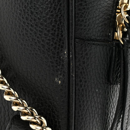 Gucci Pebbled Calfskin Soho Chain Backpack Black 16 of 17