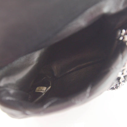 Chanel Lambskin Quilted Camellia Wristlet Black 8 of 8
