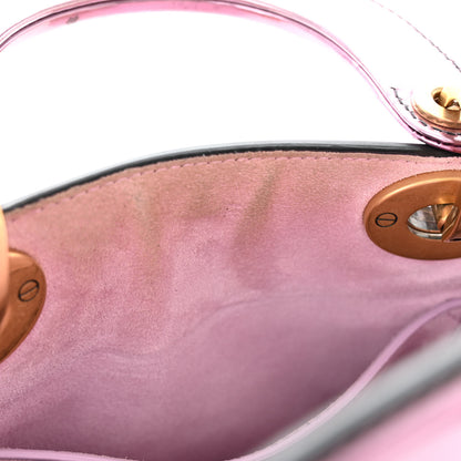 Christian Dior Metallic Glazed Calfskin Mini Lady Dior Pink 11 of 11