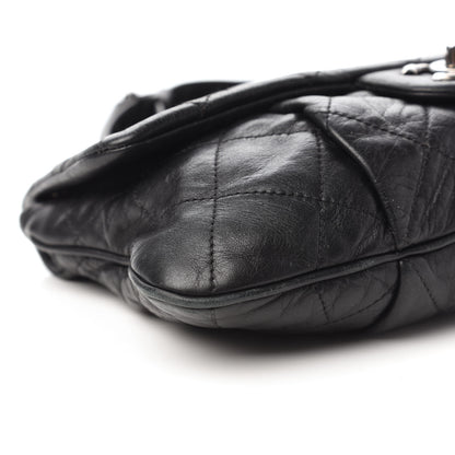 Chanel Calfskin Coco Pleats Messenger Flap Black 6 of 11