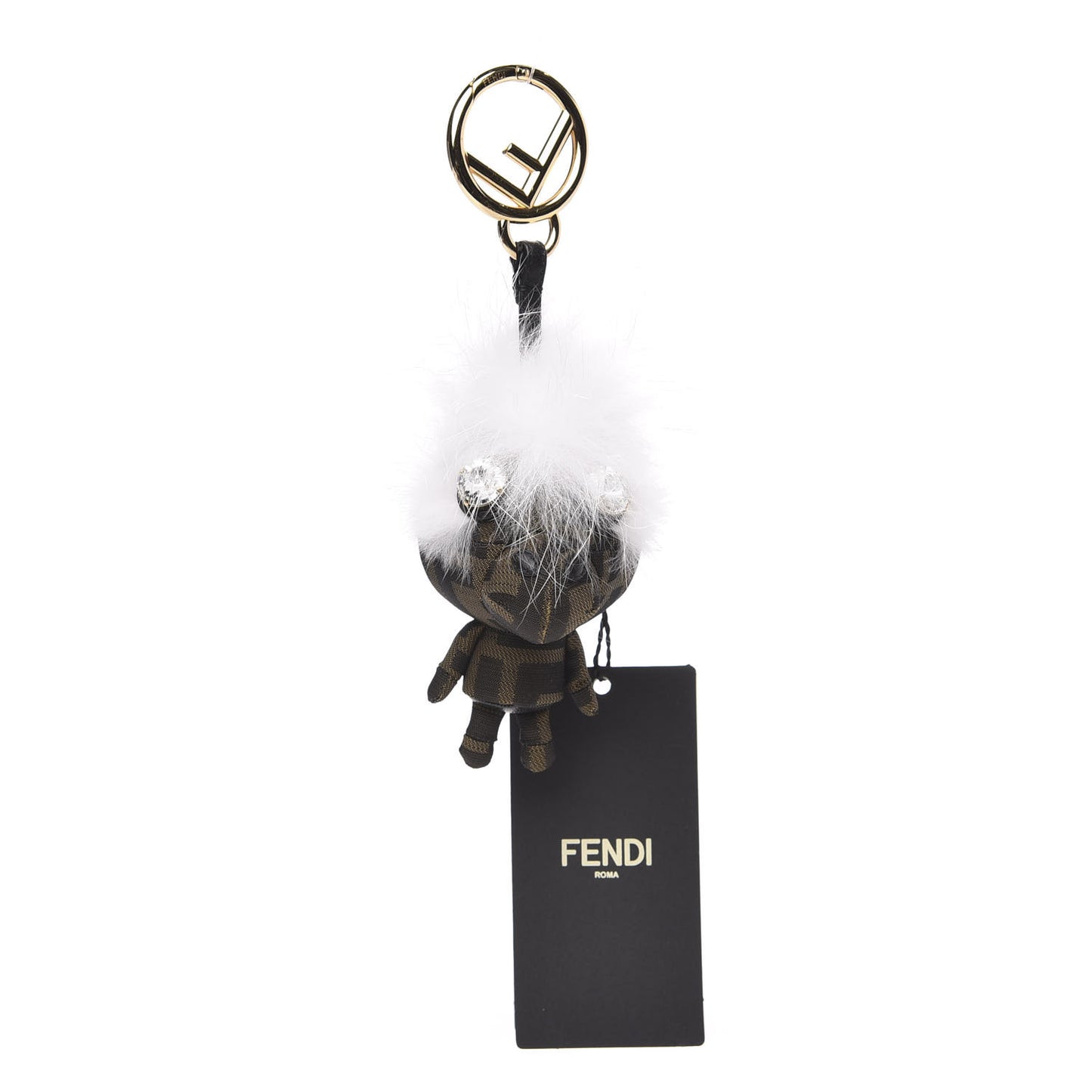 Zucca Fox Fur F is Space Monkey Bag Charm Multicolor