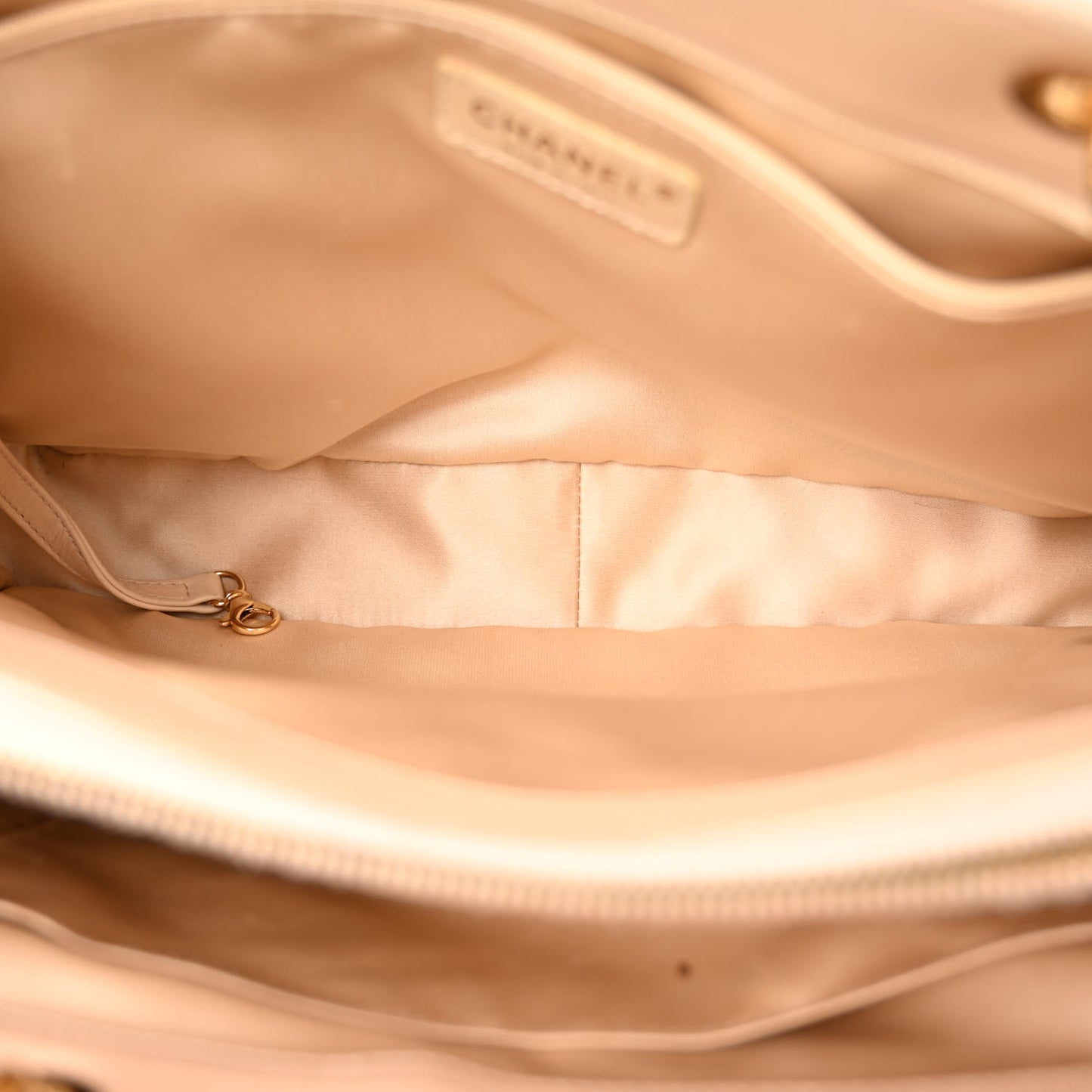 Caviar Quilted Grand Shopping Tote GST Beige