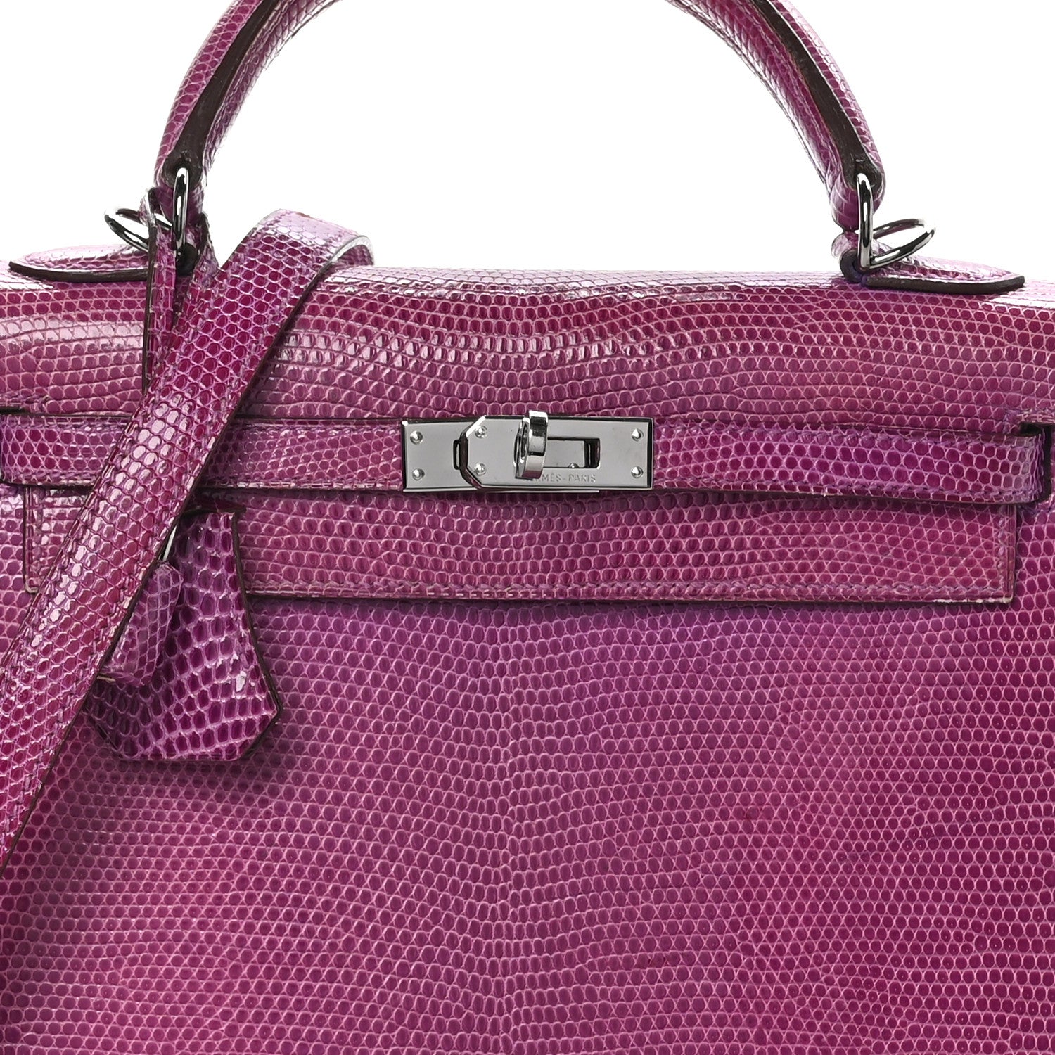 Hermes Lizard Kelly Sellier 25 Violet 8 of 15