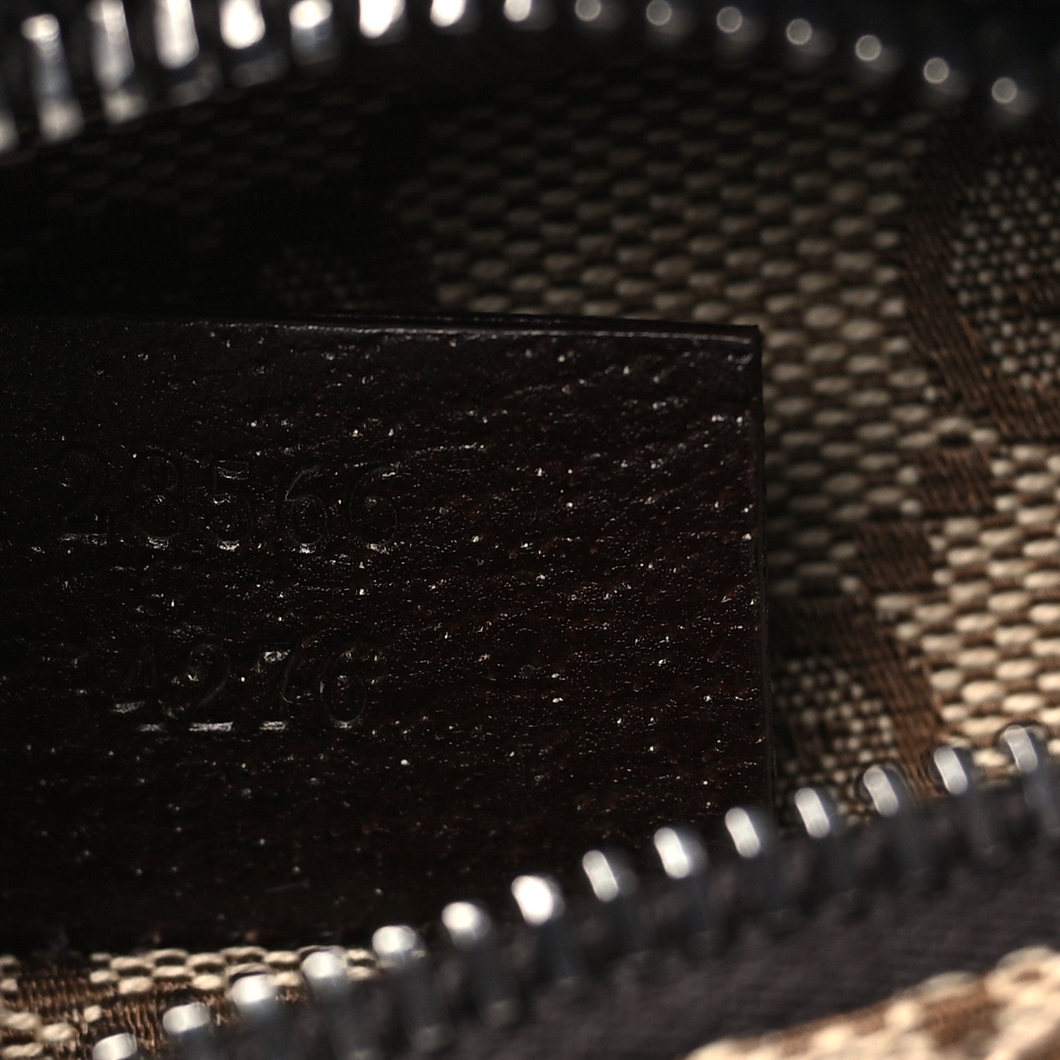 Gucci GG Monogram Double Pocket Belt Bag Dark Brown 7 of 9