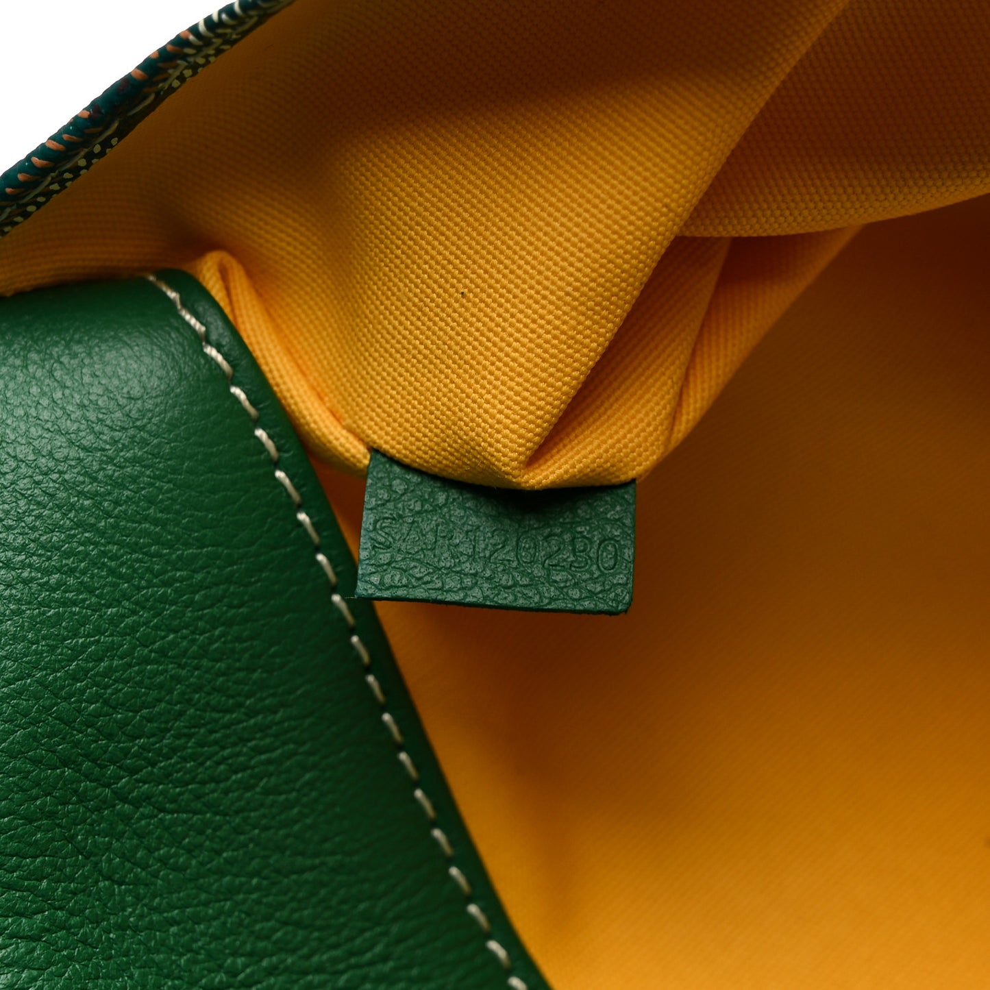 Goyardine Sainte Marie Soft Clutch Green
