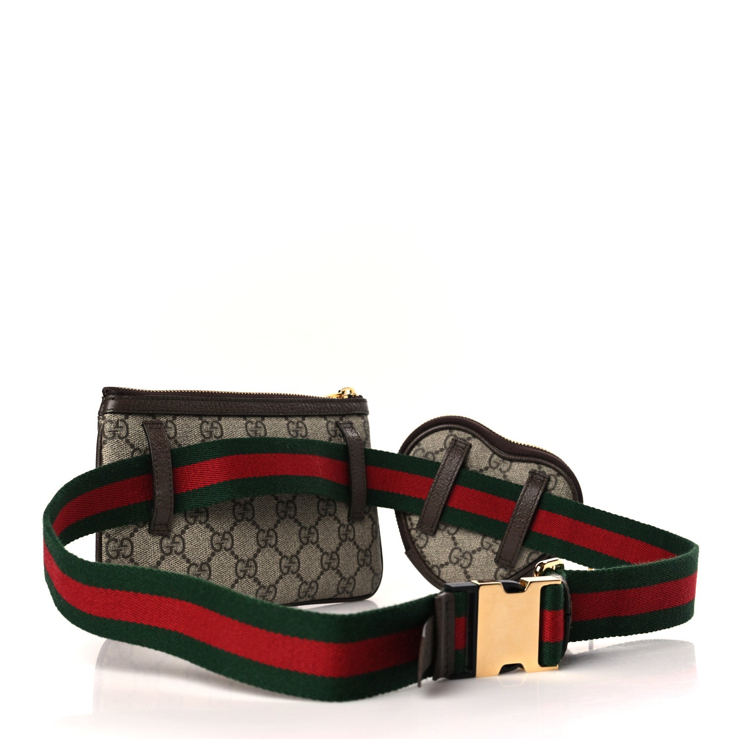 Gucci GG Supreme Monogram Web Ophidia Utility Belt Bag 85 34 Beige Ebony New Acero 2 of 10