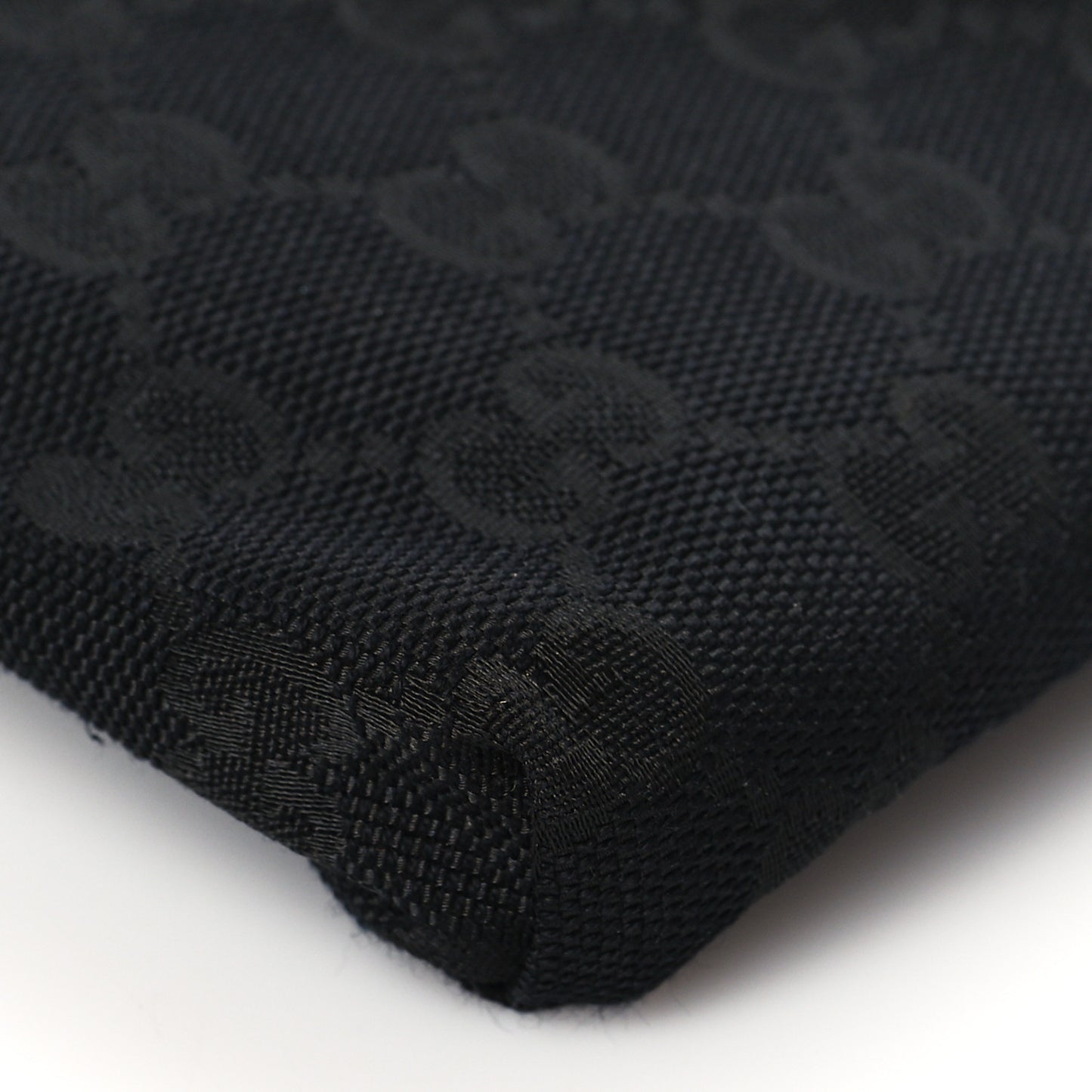 GG Monogram Double Pocket Belt Bag Black