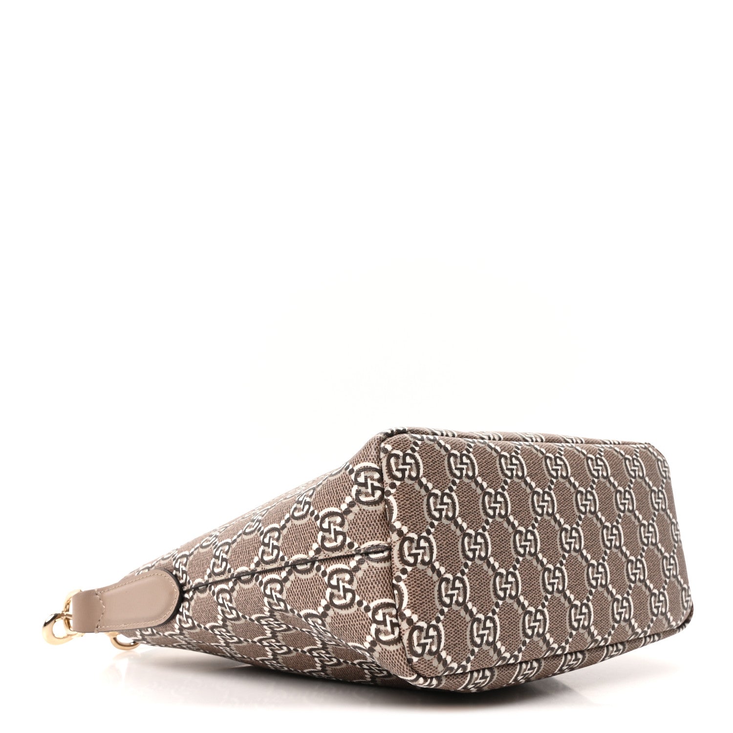 Gucci GG Shadow Monogram Super Mini Ophidia Shoulder Bag Taupe 4 of 10