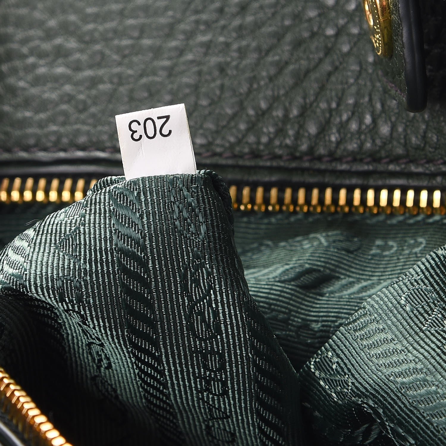 Prada Vitello Daino Tote Foresta 7 of 9