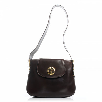 Gucci Calfskin 1973 Shoulder Bag Brown 1 of 6