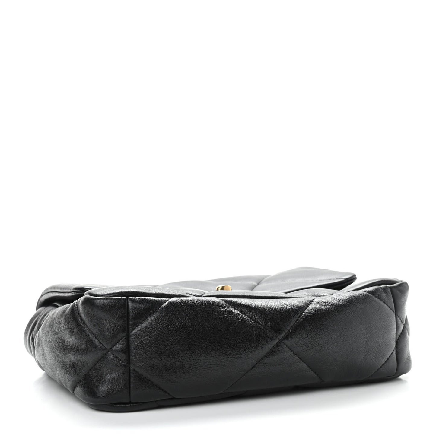 Lambskin Quilted Medium Chanel 19 Flap Black