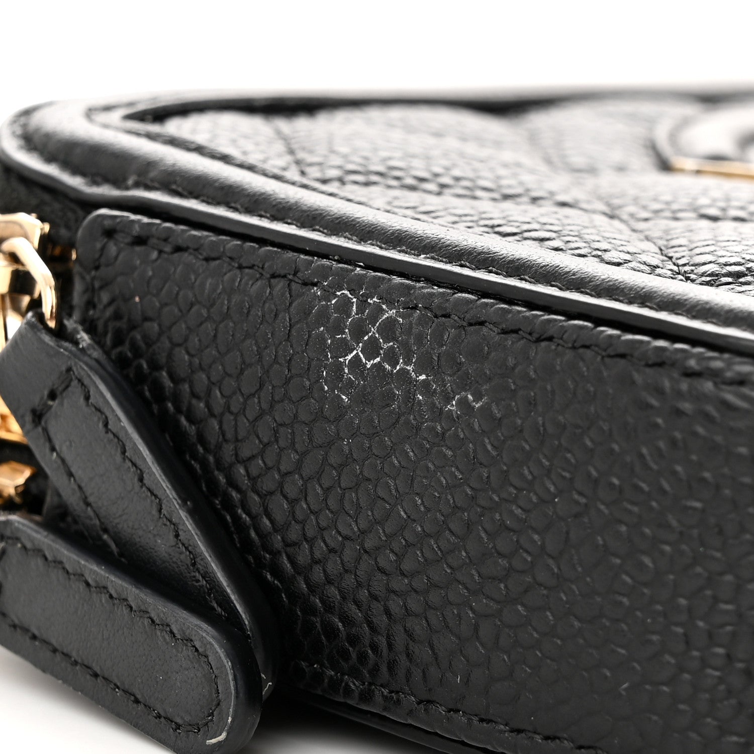 Chanel Caviar Quilted CC Filigree Clutch With Chain Black 13 of 14
