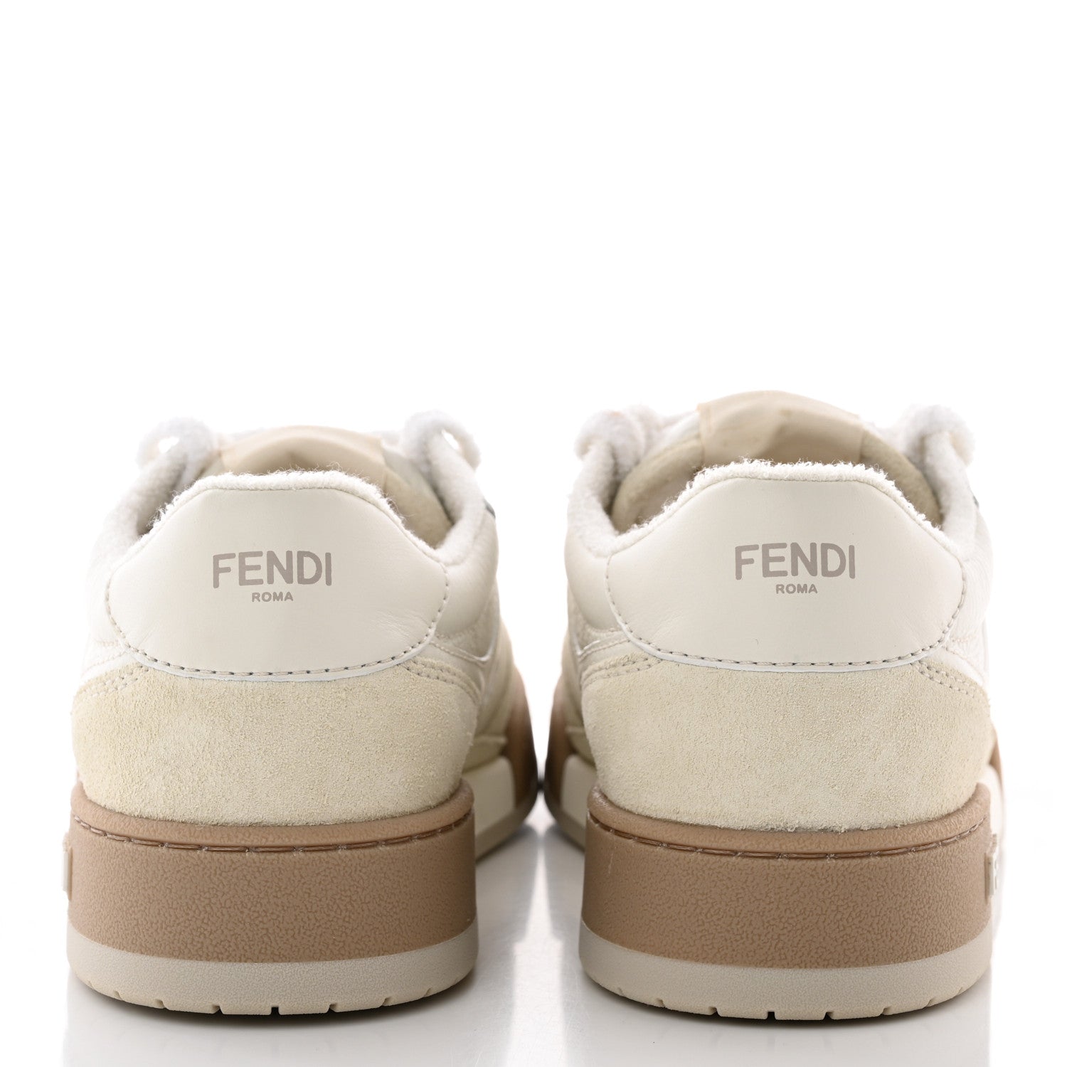 Fendi Suede Vitello Fendi Match Low Top Sneakers 40 Ice Fendi White 5 of 13