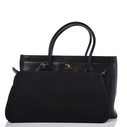 Chanel Calfskin XL Cerf Tote Black 9 of 10